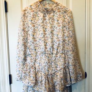 ASOS DESIGN high neck shirred waist mini dress